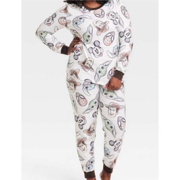 Disney Other - Disney 100 Character Mash Up TargetWomen's Family Pajamas Medium